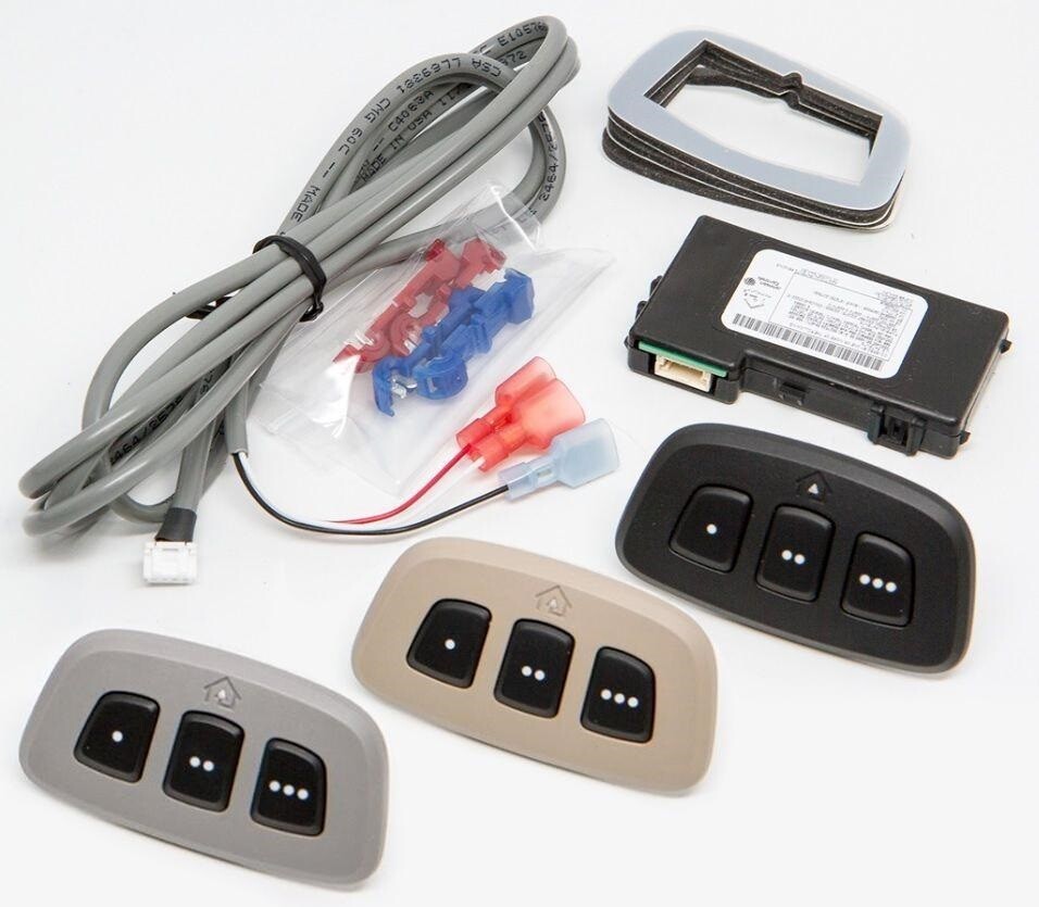 Gentex Homelink v5 Wireless Garage Door Opener Module 3 Bezels - Black Gray Tan