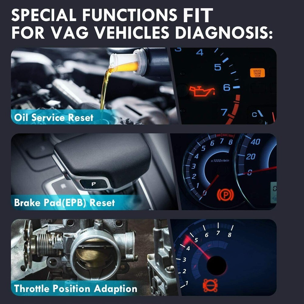 Fit For VW Audi Car Full System OBD2 Scanner Code Reader Scan Tool Oil EPB Reset