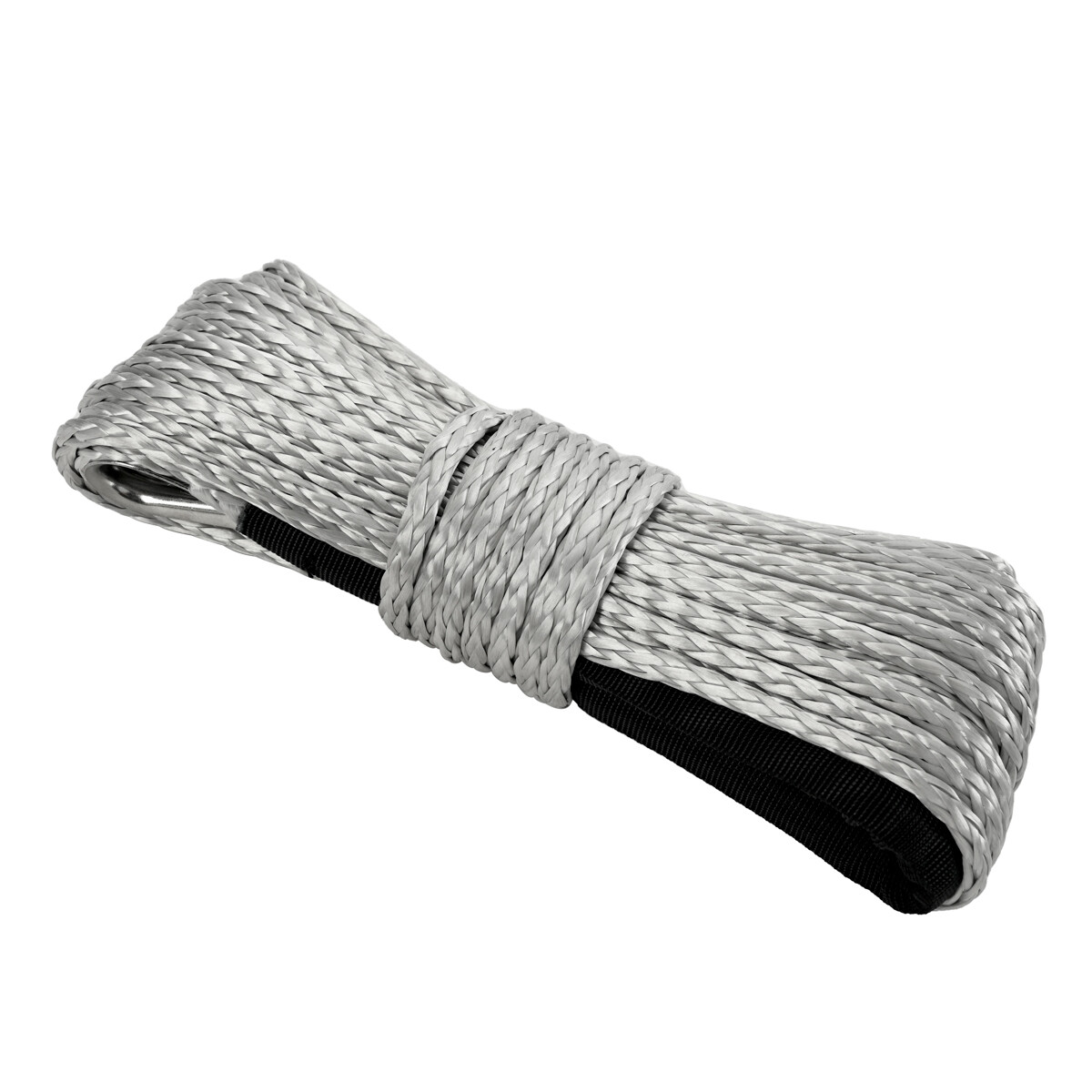1/4"x50' 10000LBS Synthetic Winch Rope Line Recovery Cable 4WD ATV UTV Gray #UP
