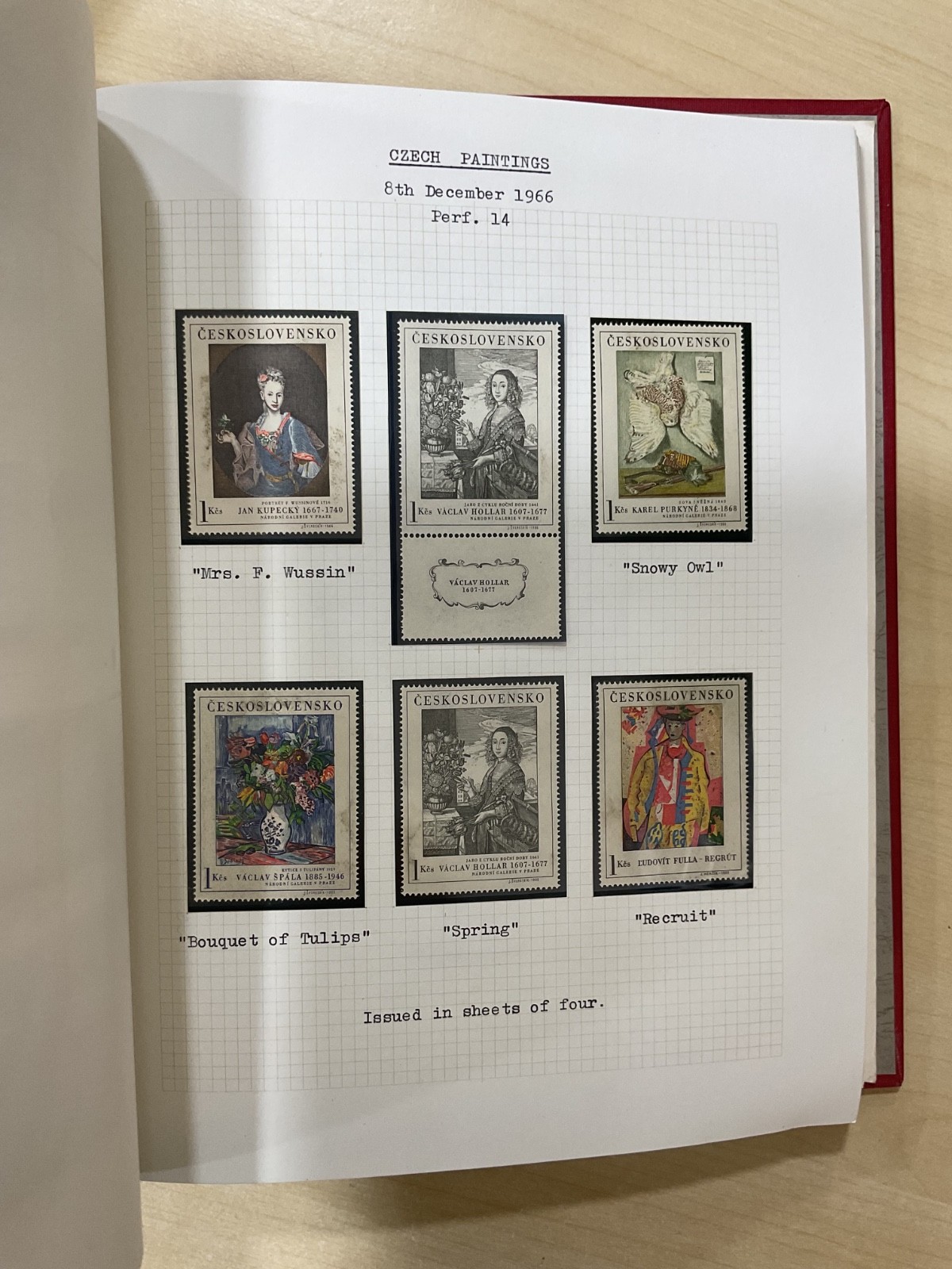 Czechoslovakia stamps. 1938 - 1970. Mint. Well written up album. G/109