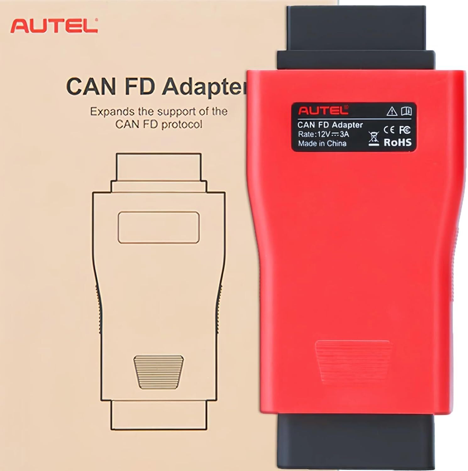 2024 Autel CAN FD Adapter Compatible With Autel VCI For Maxisys Diagnostic Scan