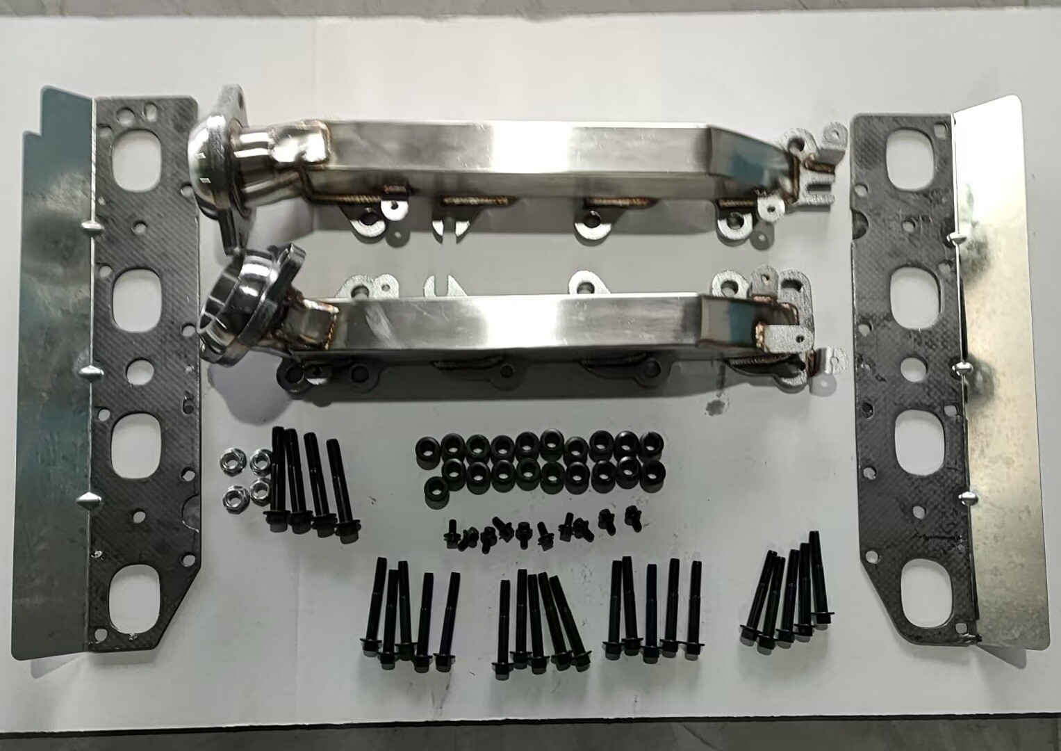 Upgraded SS Exhaust Manifold Kit for 09-24 Dodge Ram 1500 2500 3500 5.7L Hemi