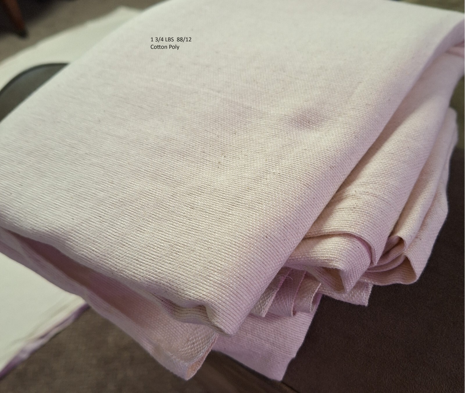 HOSPITAL PATIENT BATH BLANKET UNBLEACHED 72x90 in. 88/12 cotton/polyester blend