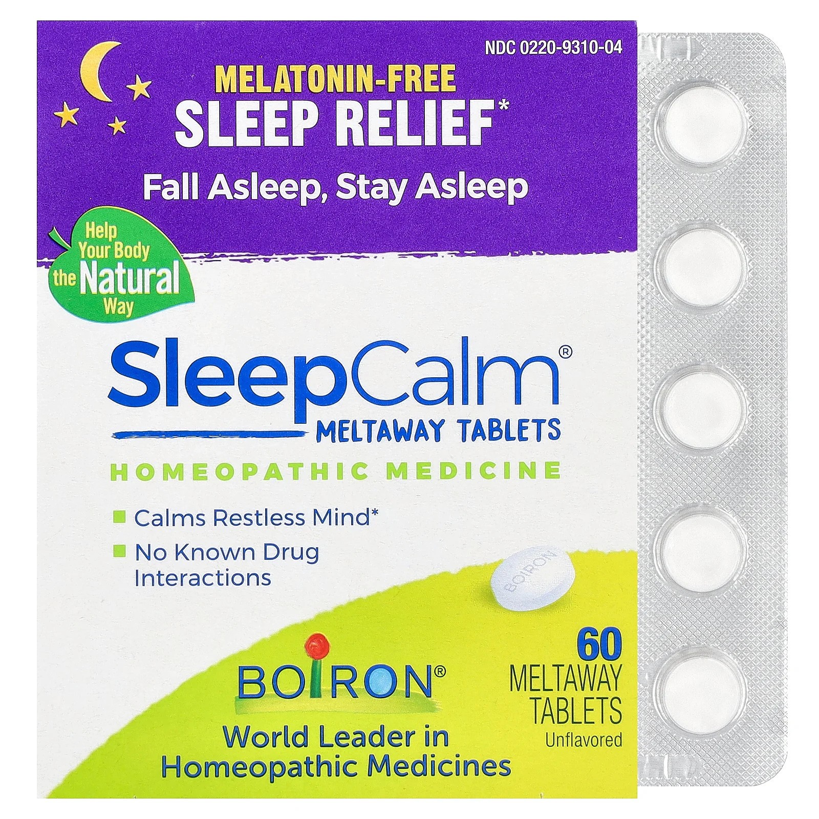 SleepCalm®, Unflavored, 60 Meltaway Tablets