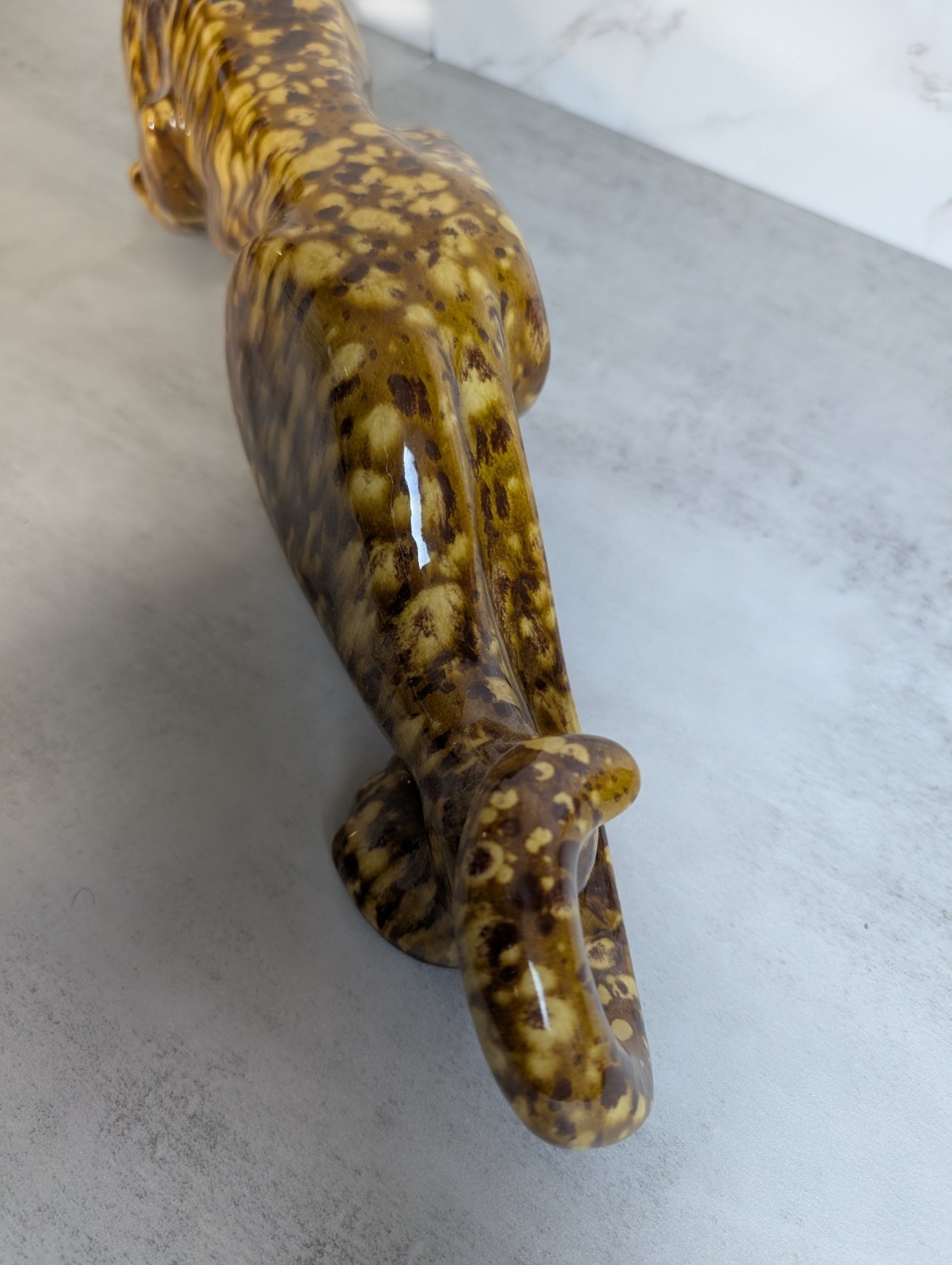 Rare ROYAL HAEGER Art Deco Stalking SPOTTED Leopard 24" BEAUTIFUL