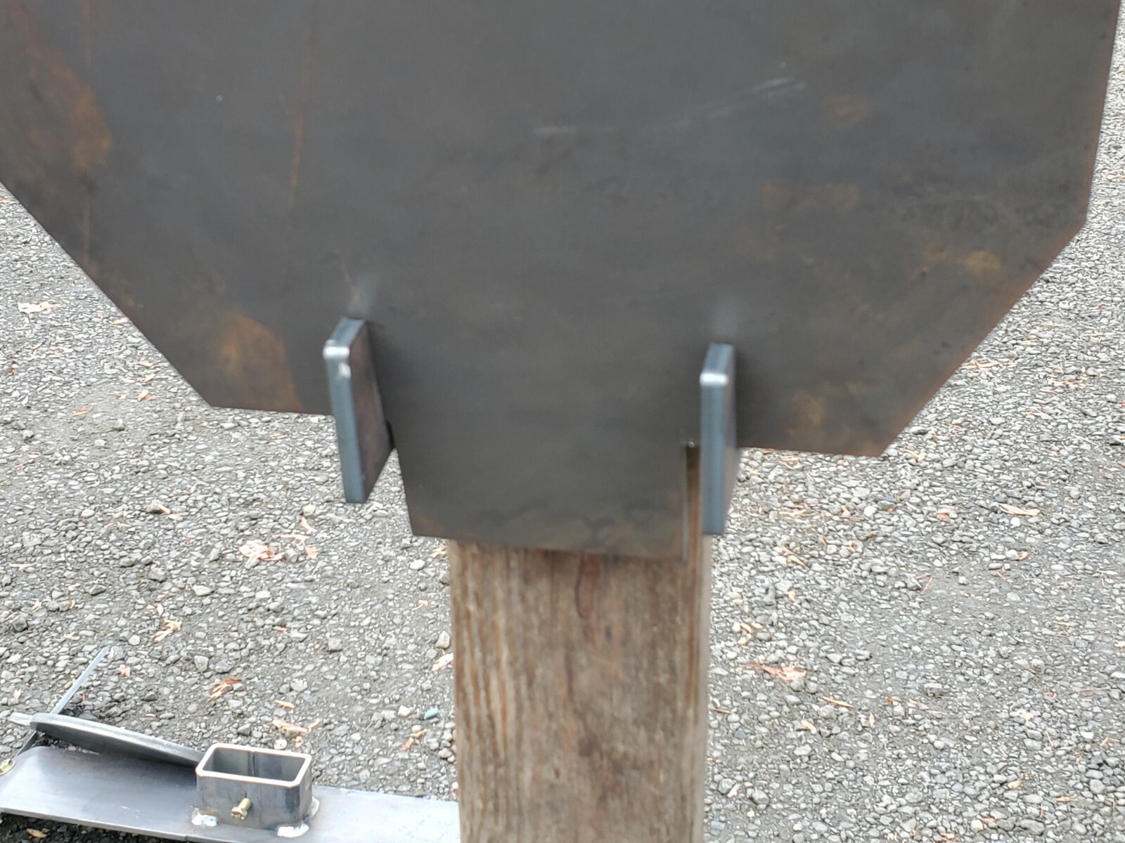 AR500 3/8 Steel Hostage Angled IDPA 2/3 Shooting Target with hanger for 2x4