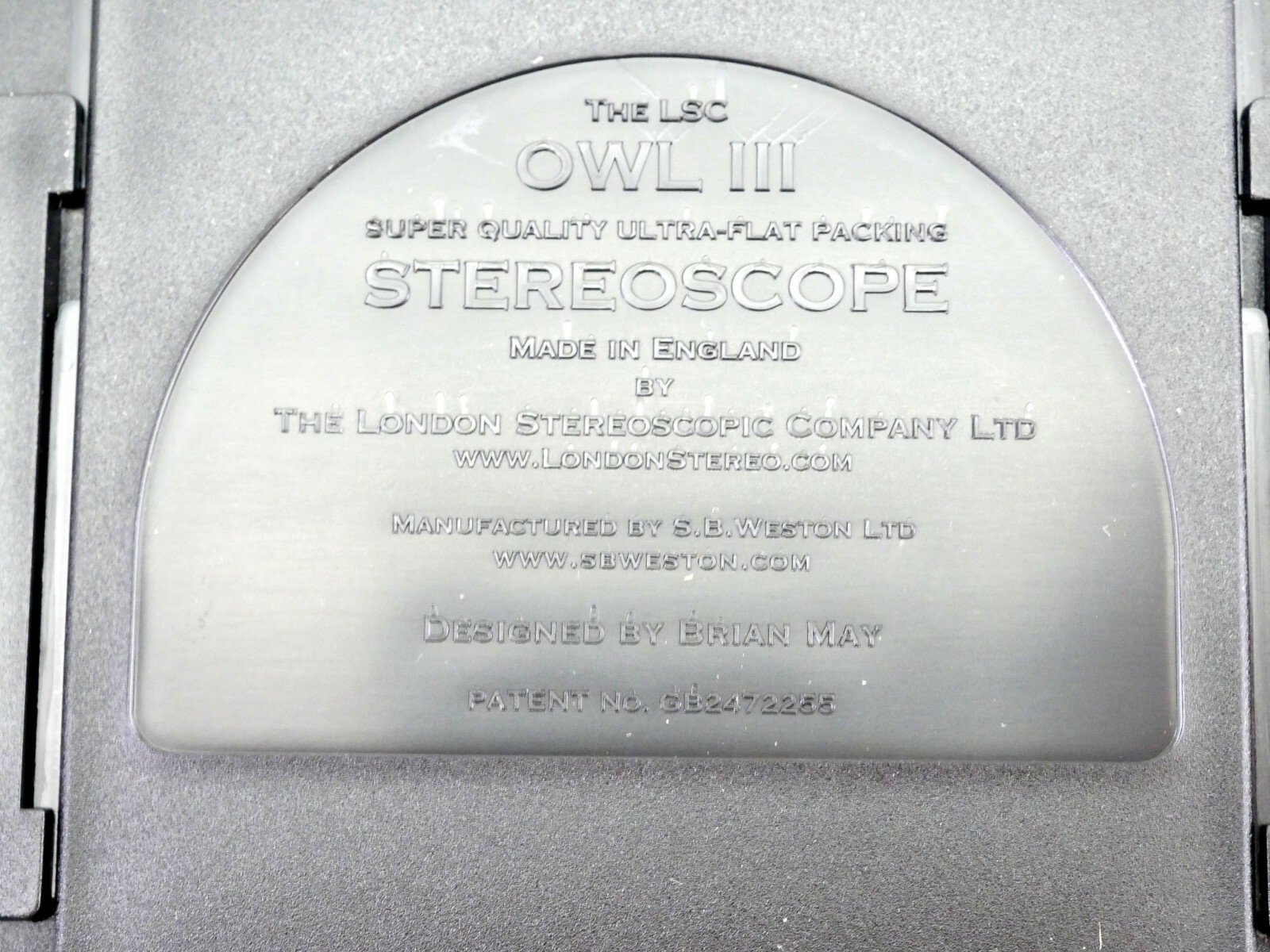 OWL Stereoscope 3d Viewer by Brian May - Improved Version 3 w/slip case