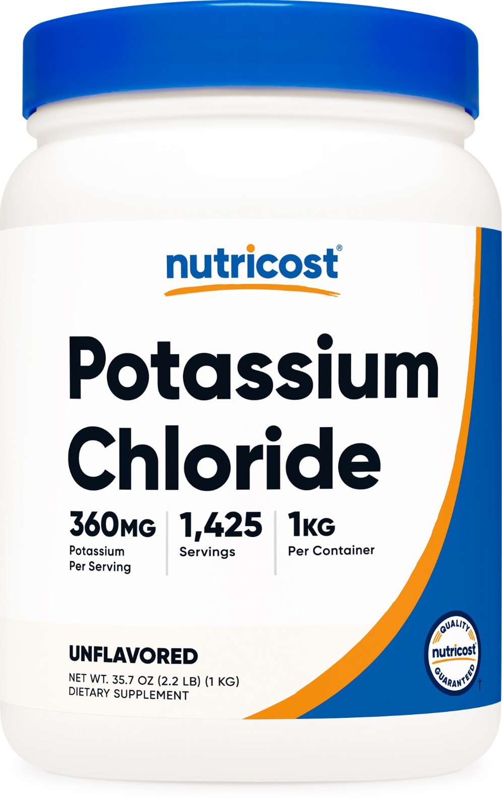Nutricost Potassium Chloride 1kg - Gluten Free, Non-GMO