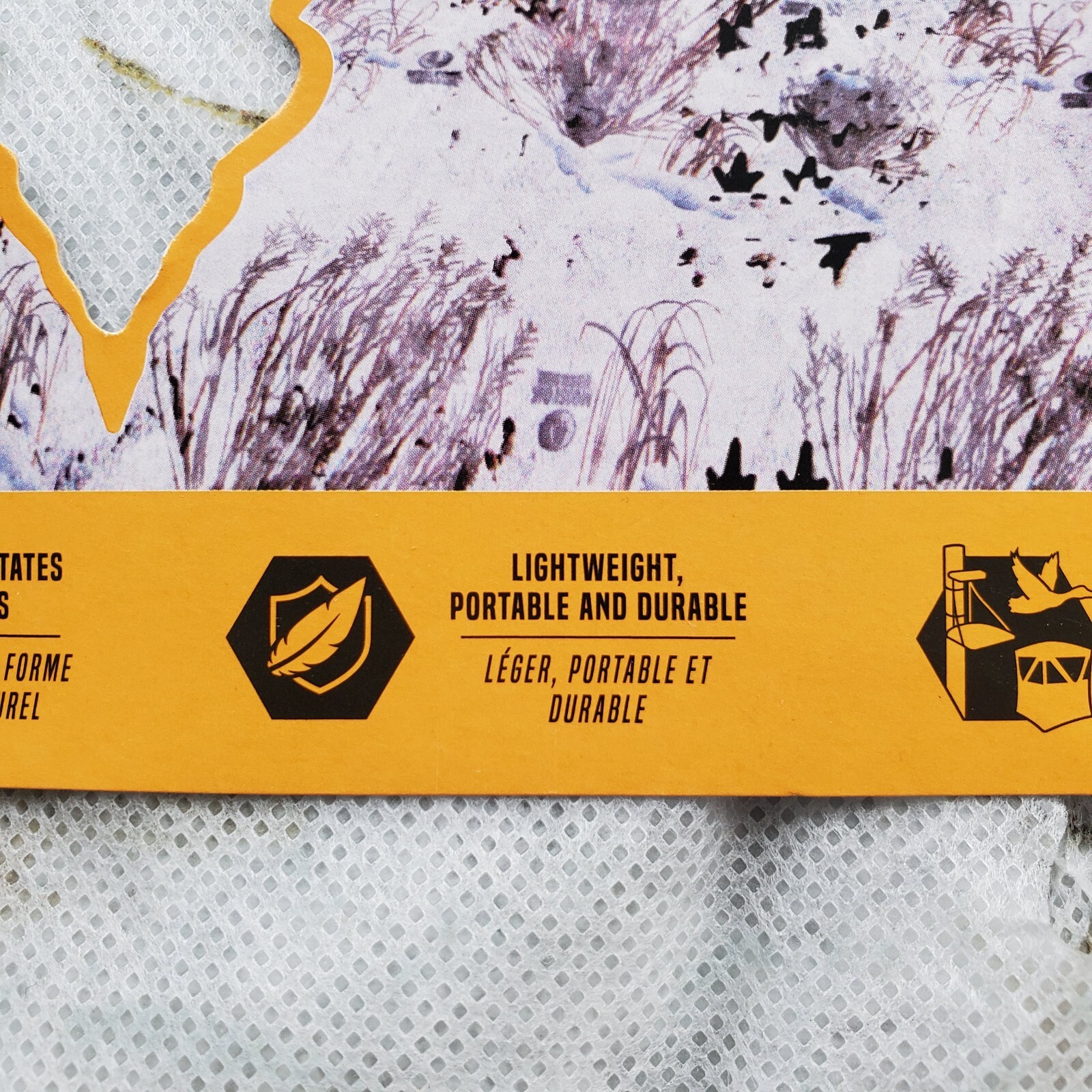 Vanish Omnitex 3D Blind Fabric Brush Winter 56x12' Snow Camo Hunting Mossy Oak