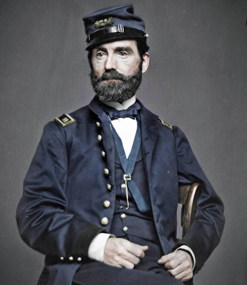 CIVIL WAR U.S. INFANTRY CAPTAIN S SHOULDER STRAPS - MATCHED PAIR