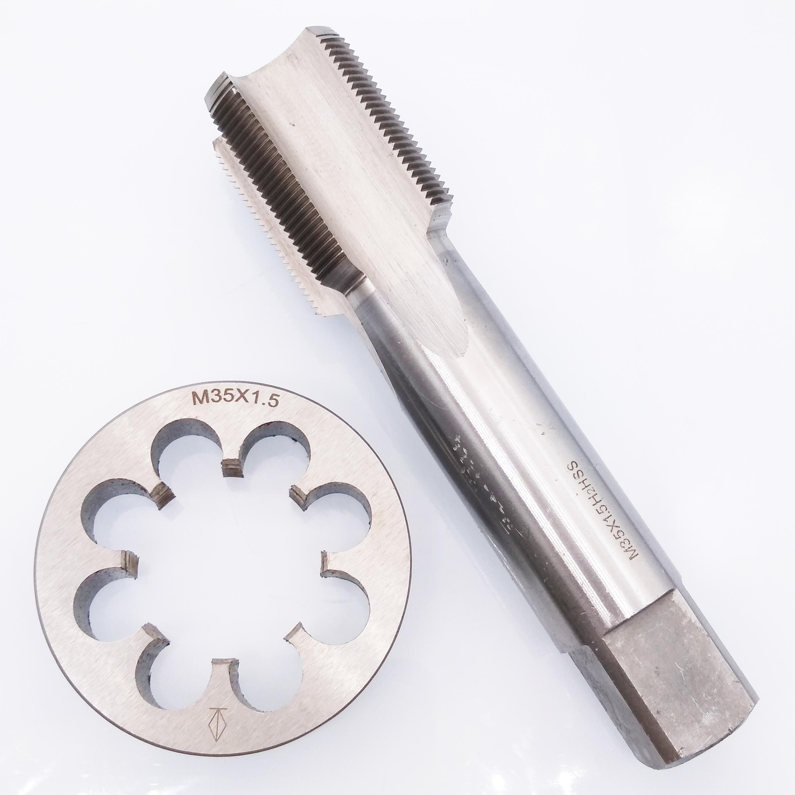US Stock HSS M35 x 1.5mm Tap & M35 x 1.5mm Die Metric Thread Right Hand