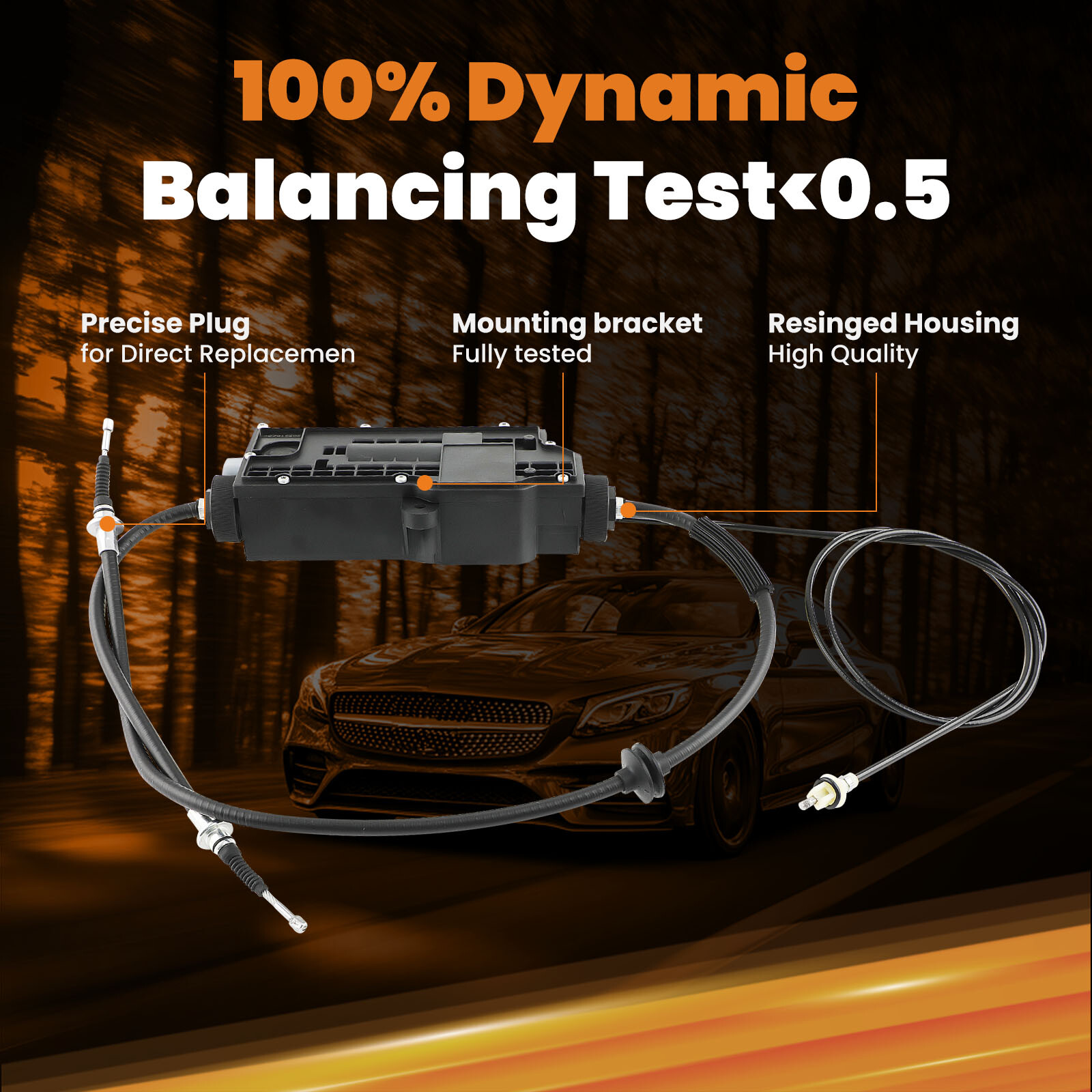 Parking Brake Actuator For Mercedes-Benz CL550 S350 S400 S550 2214302449 09-14