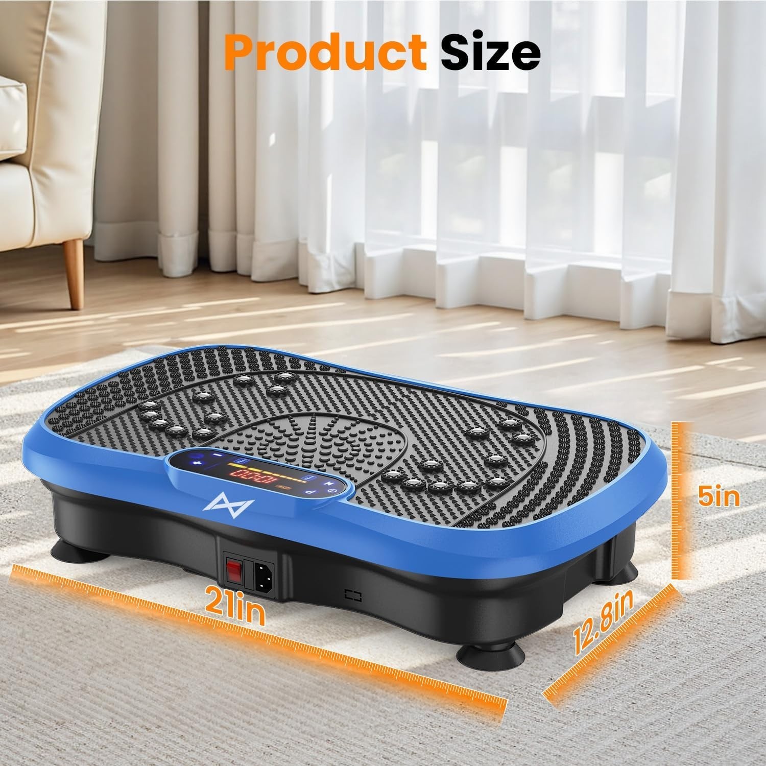 Vibration Plate for Fitness AXV Super Premium Platform Exercise Machine Blue