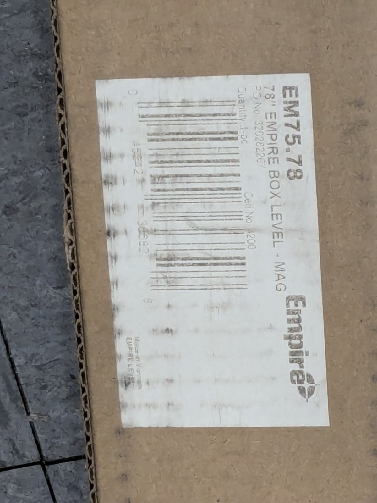 Empire Level 78" True Blue Magnetic Box Level EM75.78