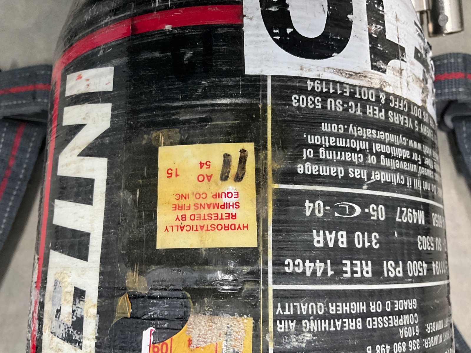 Interspiro 60 min Tank Harness an mask SCBA Firefighter Rescue Equipment