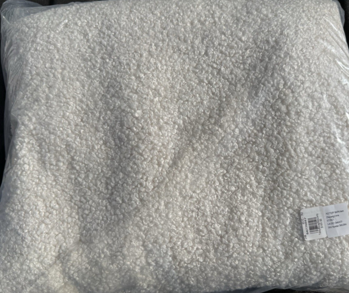 Pottery Barn Teen Teddy Bear Bean Bag Cover Ivory - Large - 41" - New