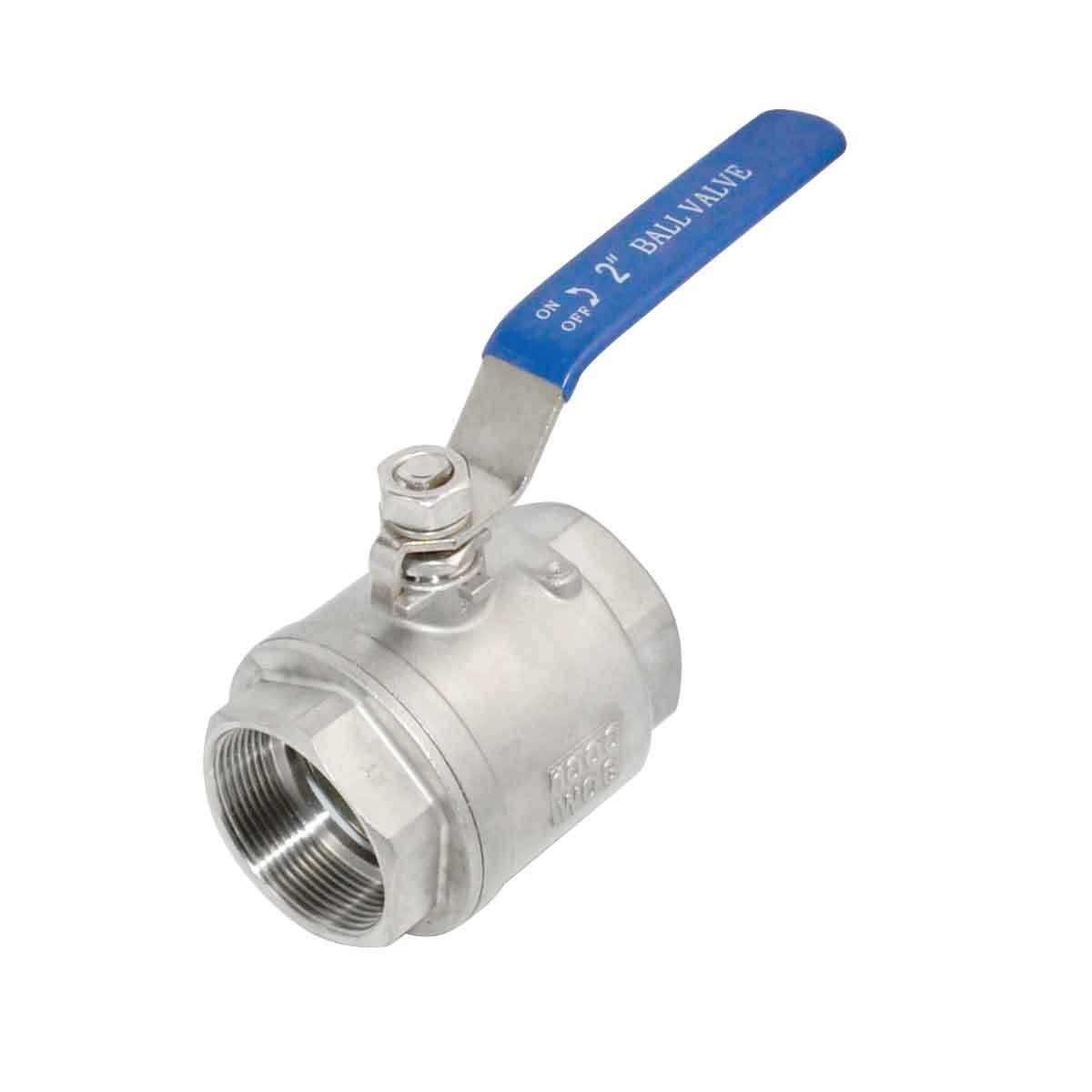 2 inch 2" Ball Valve,316 Stainless Steel Full Port,2-Piece, 1000WOG 2Pack