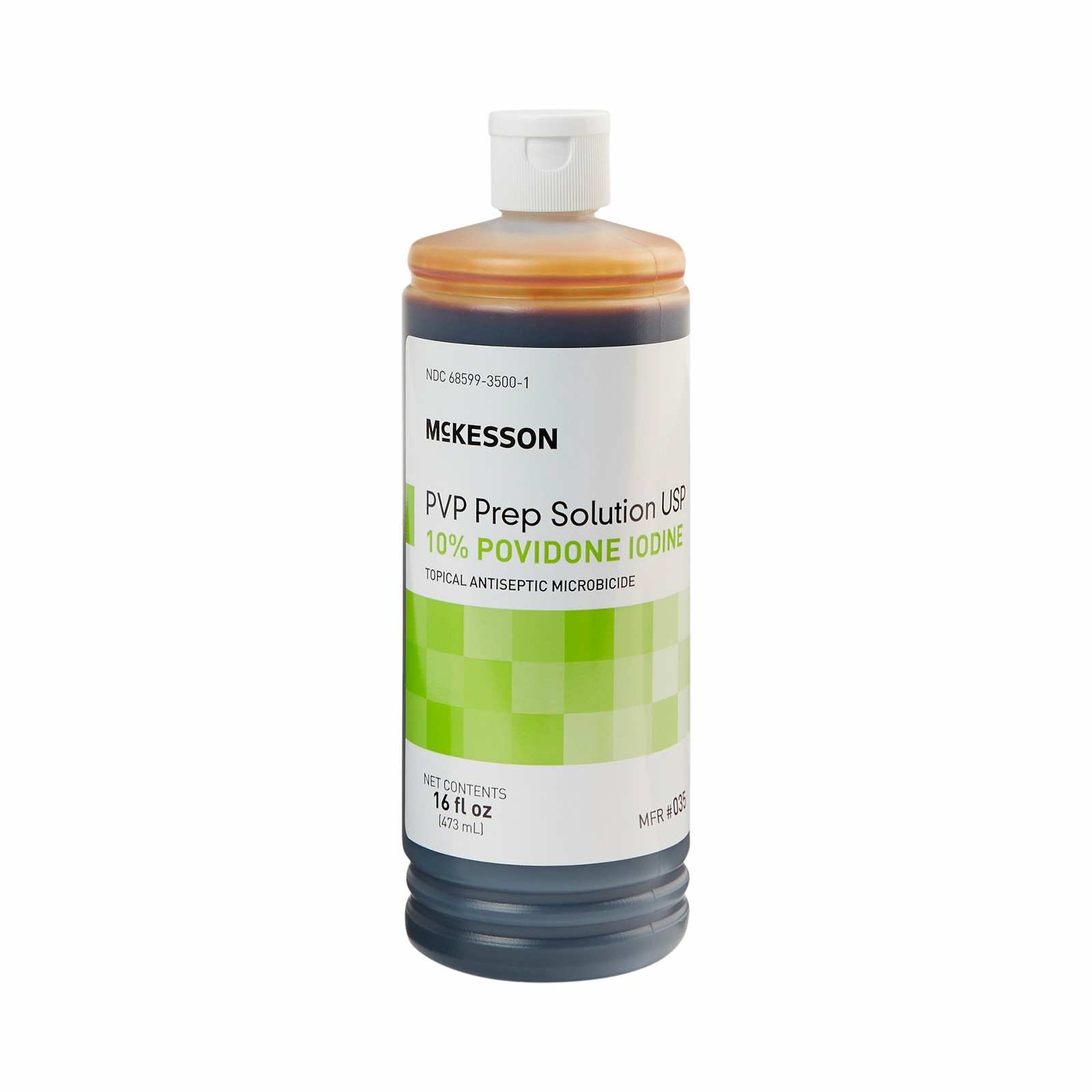 McKesson PVP Prep Solution 10% Povidone-Iodine 16 oz. Flip-Top Bottle 1 Each 035