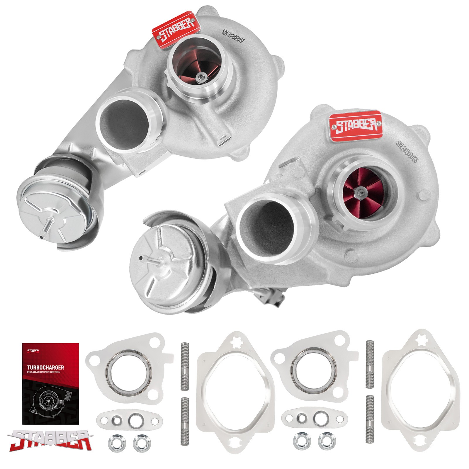 Pair Upgraded Billet Turbos for Ford 3.5L F-150 Ecoboost 2013 2014 2015 2016