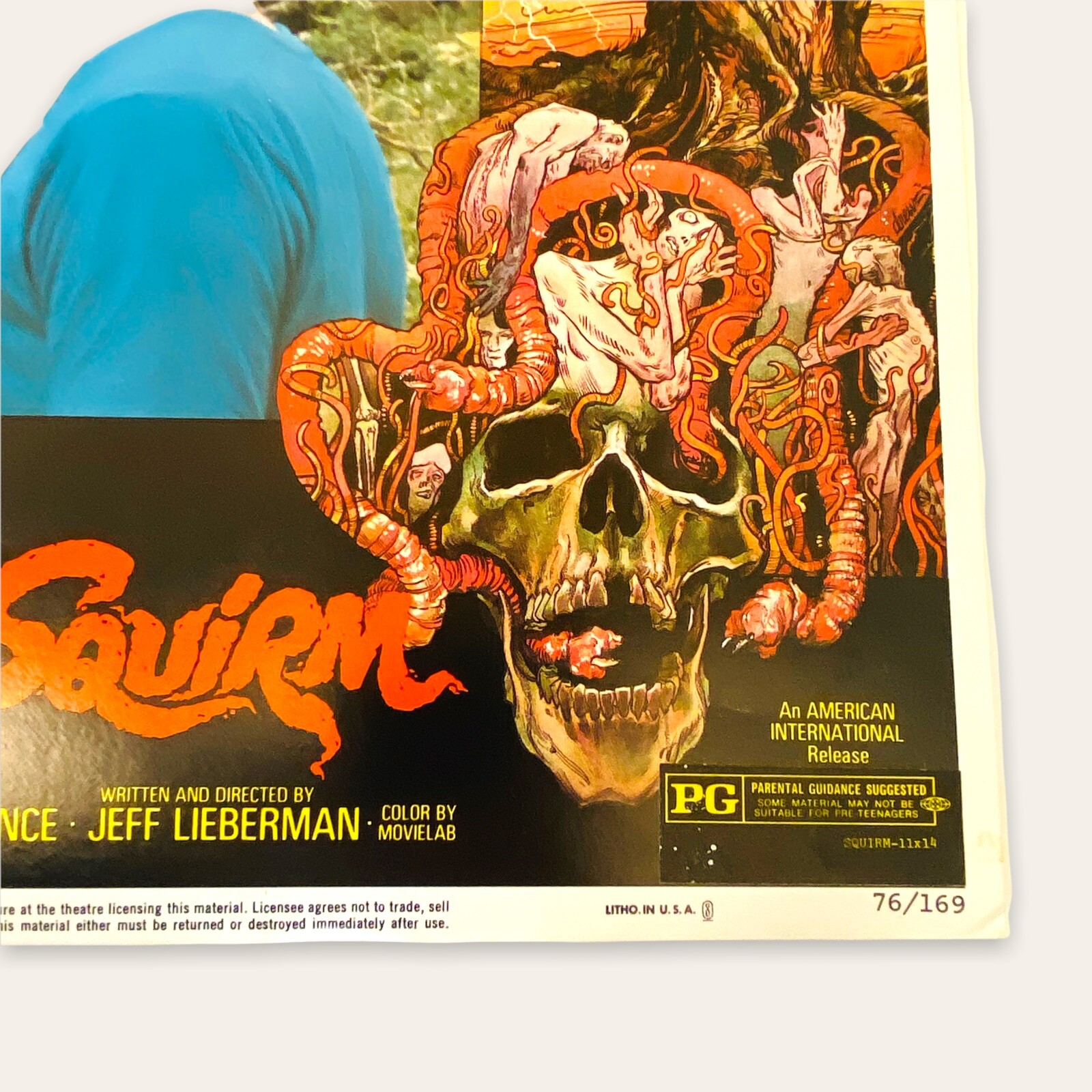 Original Lobby Card "Squirm" 1976 Horror Vintage Movie Poster Card # 7
