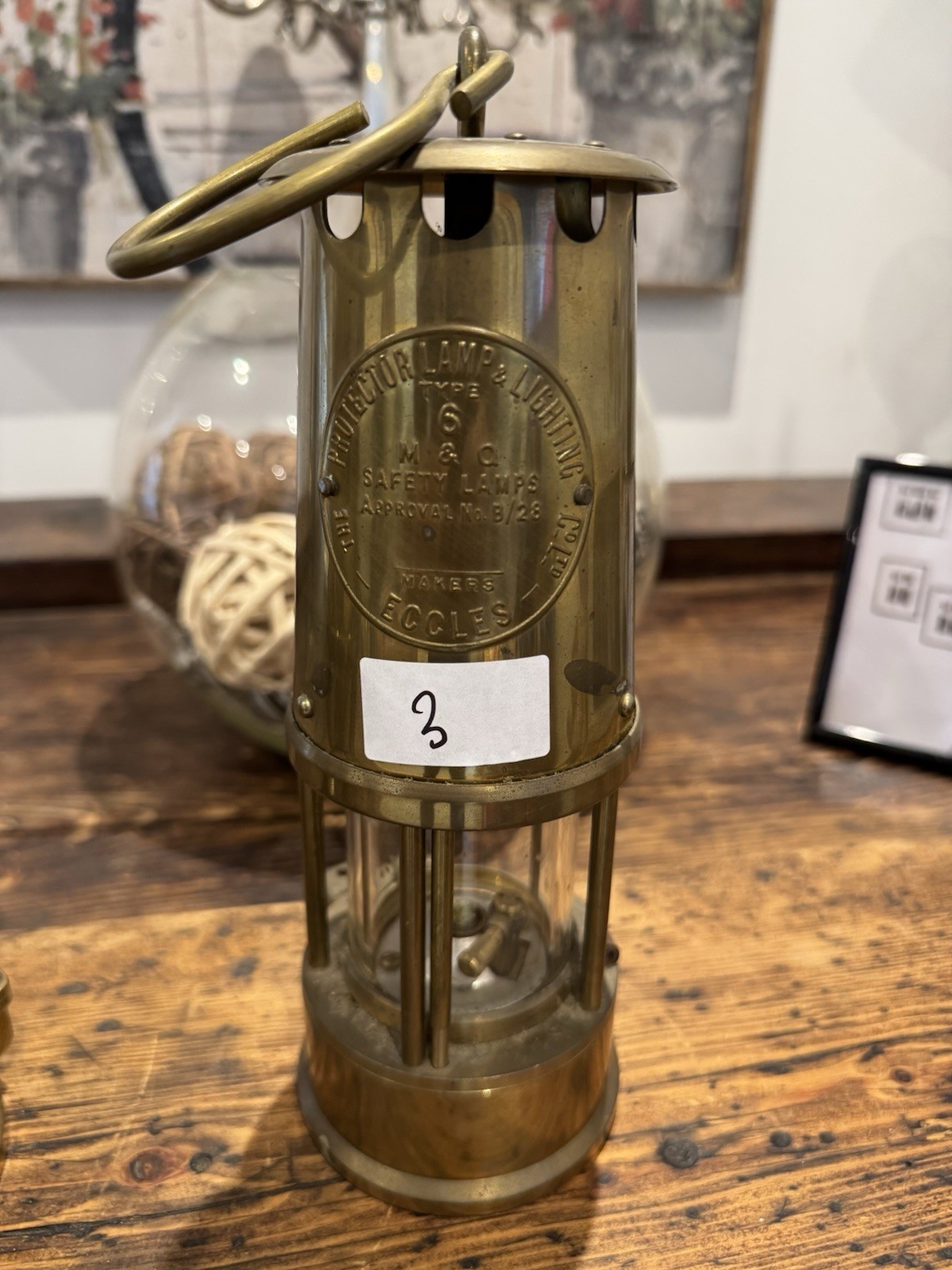 3 X Almost Identical Eccles Safety Lamps by The Protector Lamp Lighting Type 6