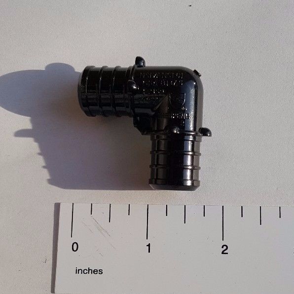 100 PIECES 3/4" PEX ELBOW POLY ALLOY LEAD FREE CRIMP PLASTIC FITTINGS - NSF CUPC