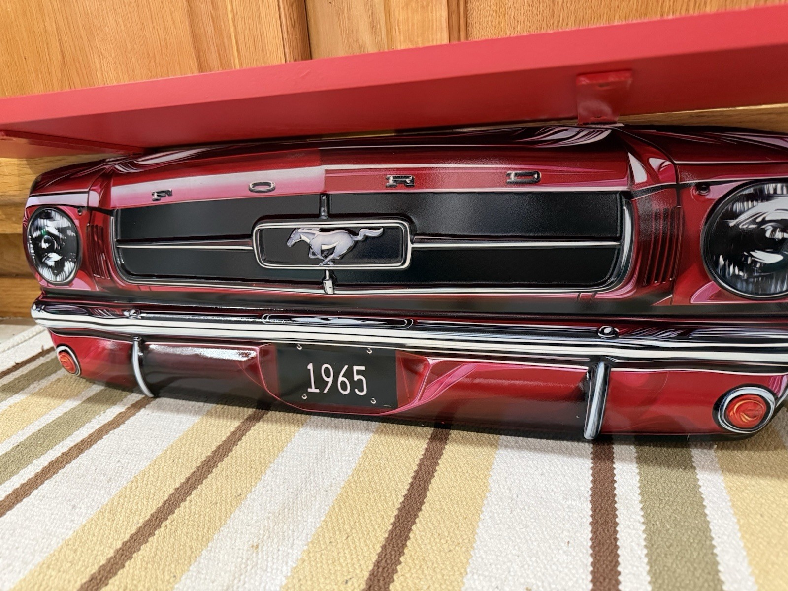 Ford Mustang Shelf 1965 Parts Gas Oil Shelby 5.0 Boss Vintage Style Wall Decor