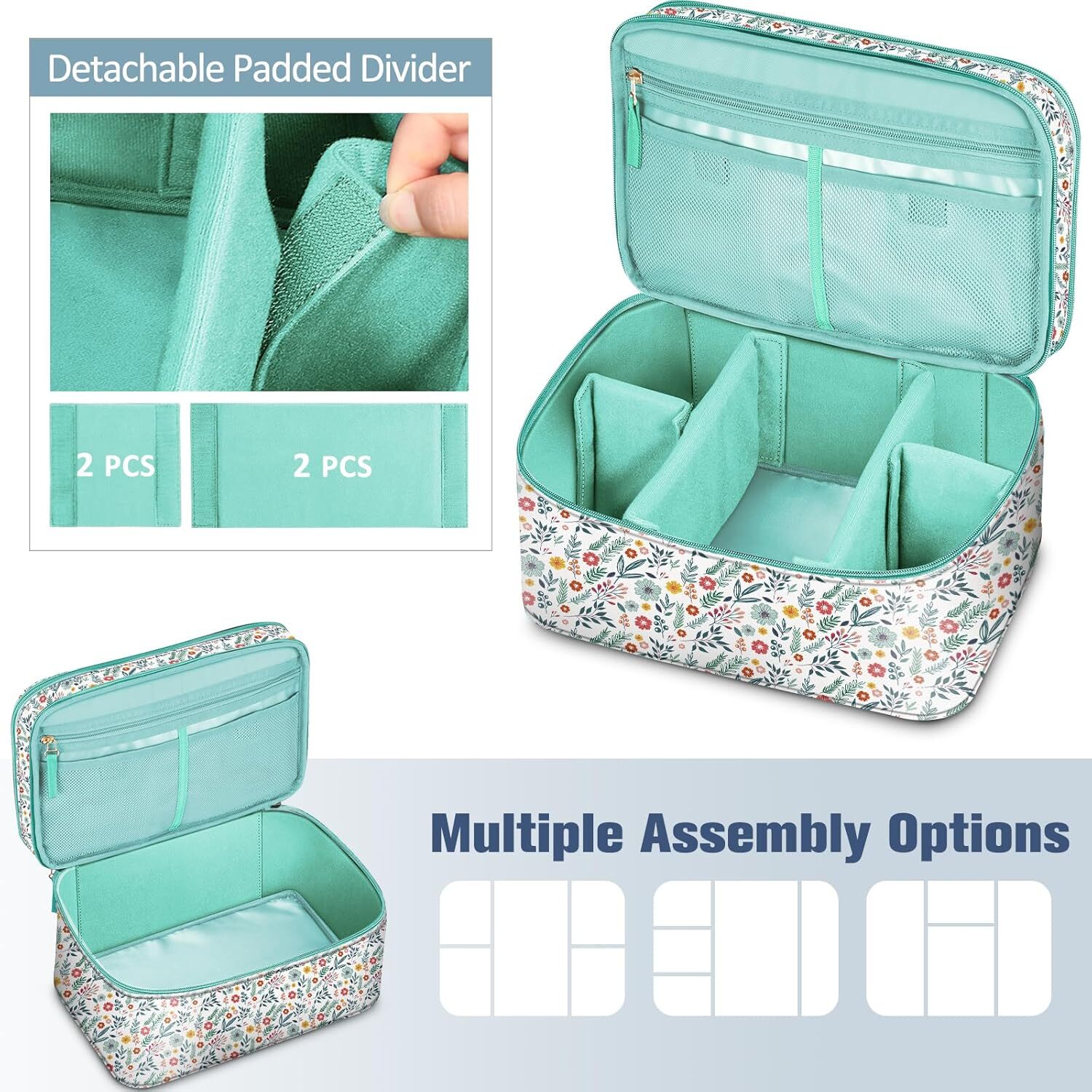 Sewing Accessories Storage Organizer Case Double-Layer Sewing Kits Carrying Bag