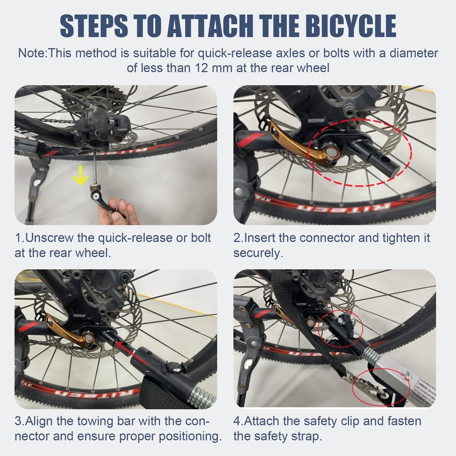 Adult Bicycle Trailer, 165-220 lbs Capacity with Weatherproof Cover