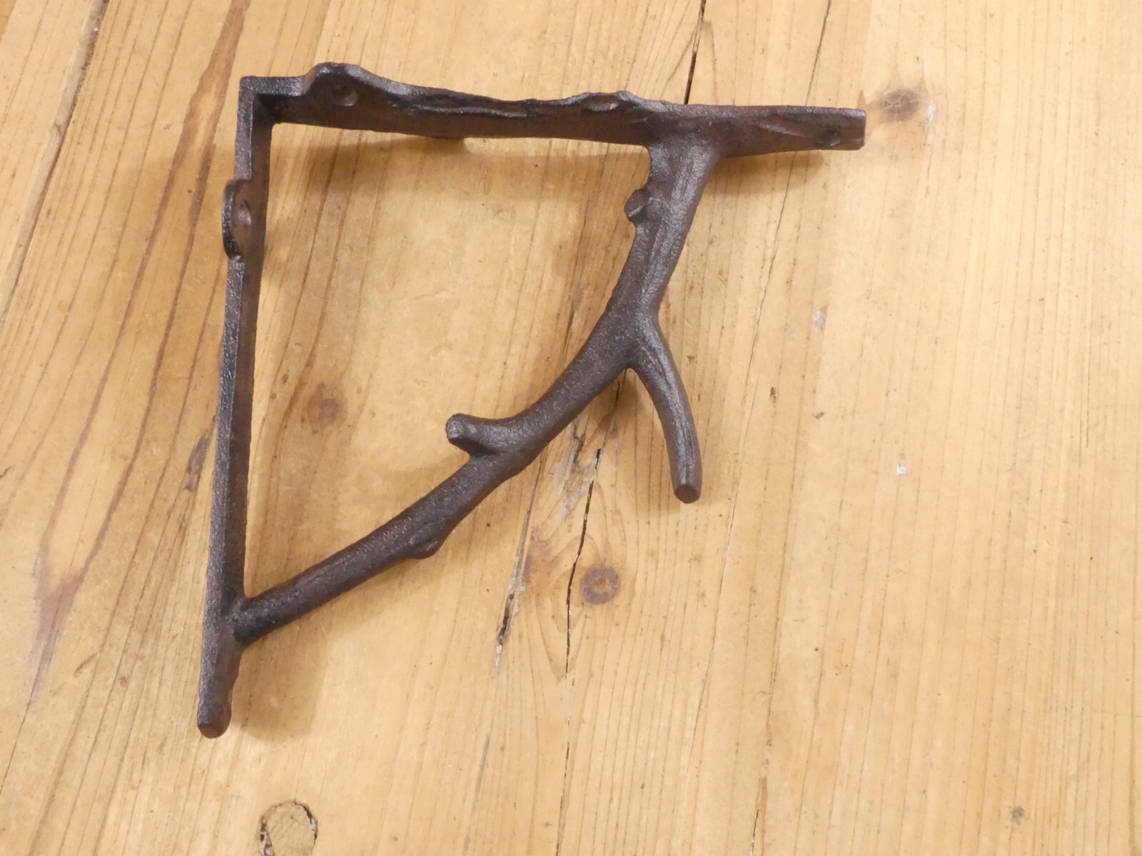 6 Cast Iron Tree Branch Shelf Wall Brace Rustic Wood Bracket 6 3/4" Corbel