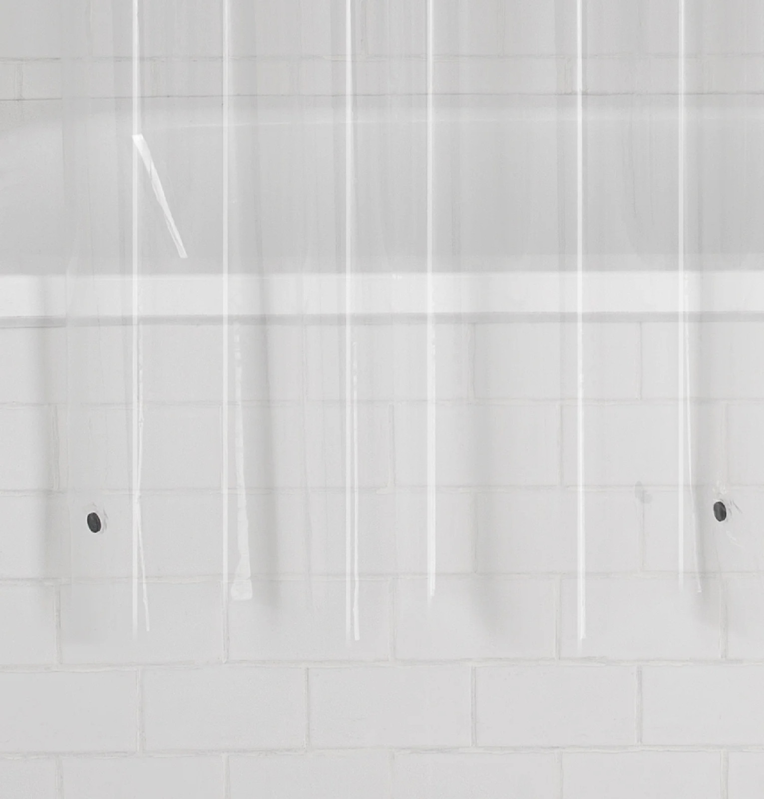 Clear Shower Curtain Liner Anti-Bacterial PEVA 70x71 Water Repellent Mainstays