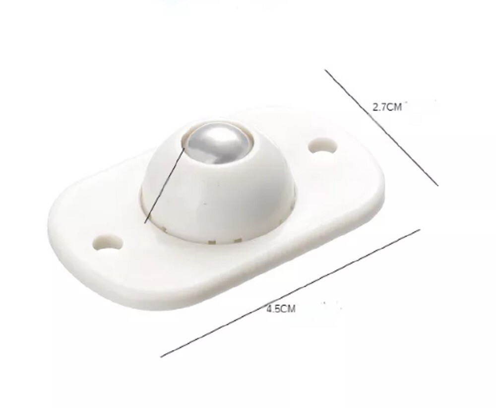 4 Pcs Self Adhesive Universal Pulley Stainless Steel Mini Swivel Caster Wheels