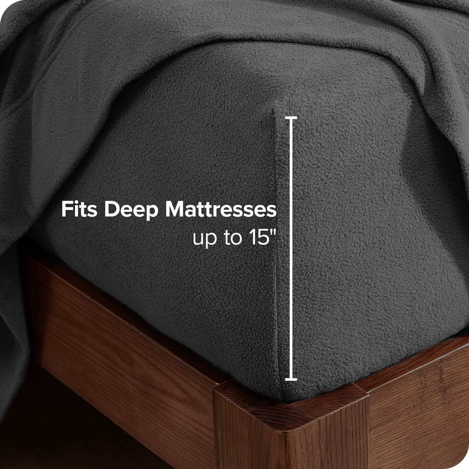 Super Soft Fleece Fitted Bottom Bed Sheet - Deep Pocket - Cozy - All Season