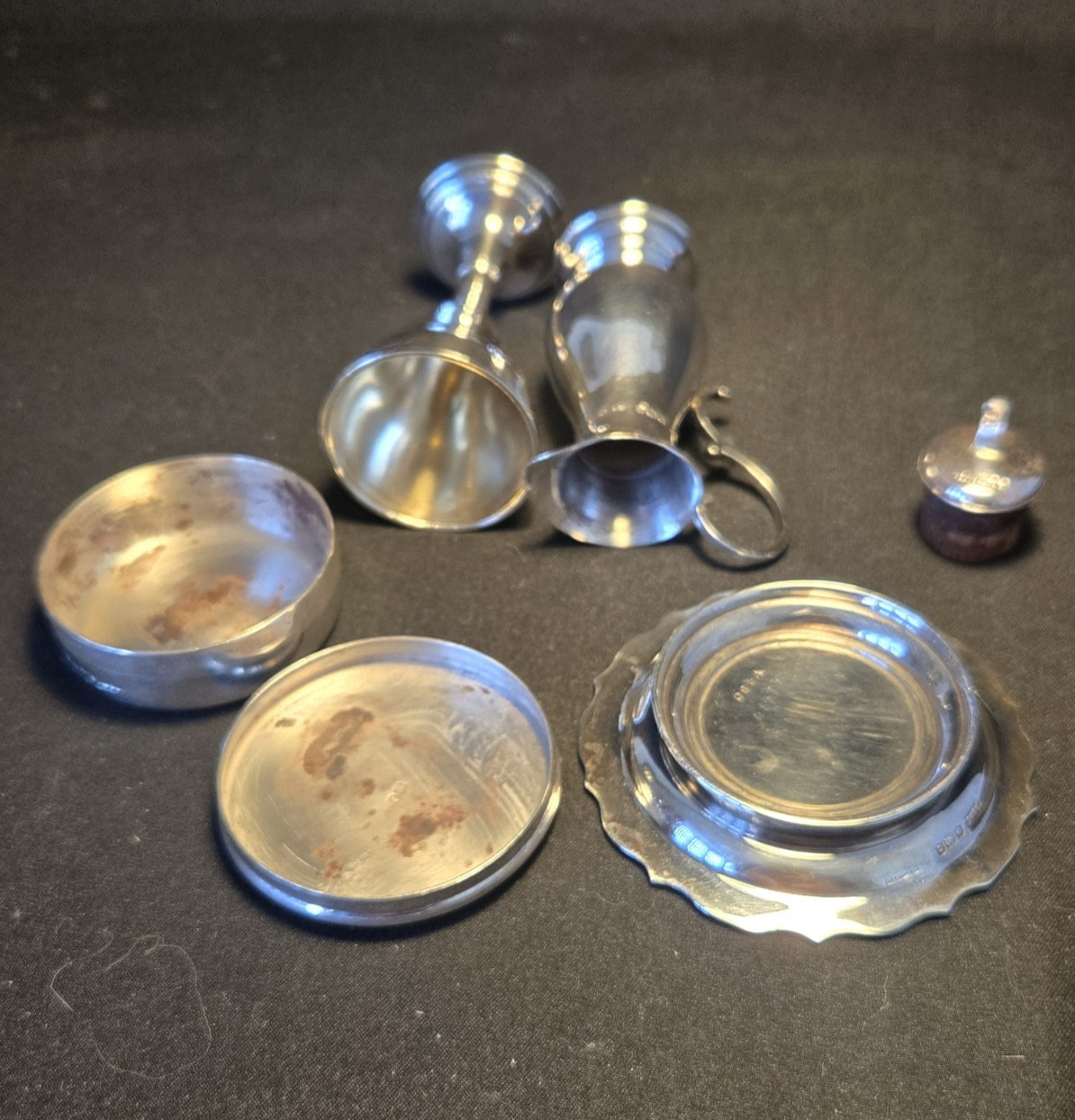 Antique Solid Silver Travelling Communion Set Sheffield 1936 125g Ecclesiastical