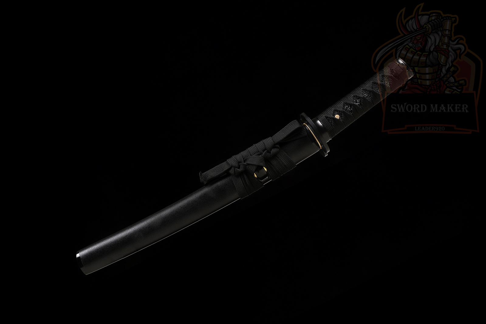 Black T10 Steel Clay Tempered Japanese Samurai Short Sword Real Hamon 20'' Tanto