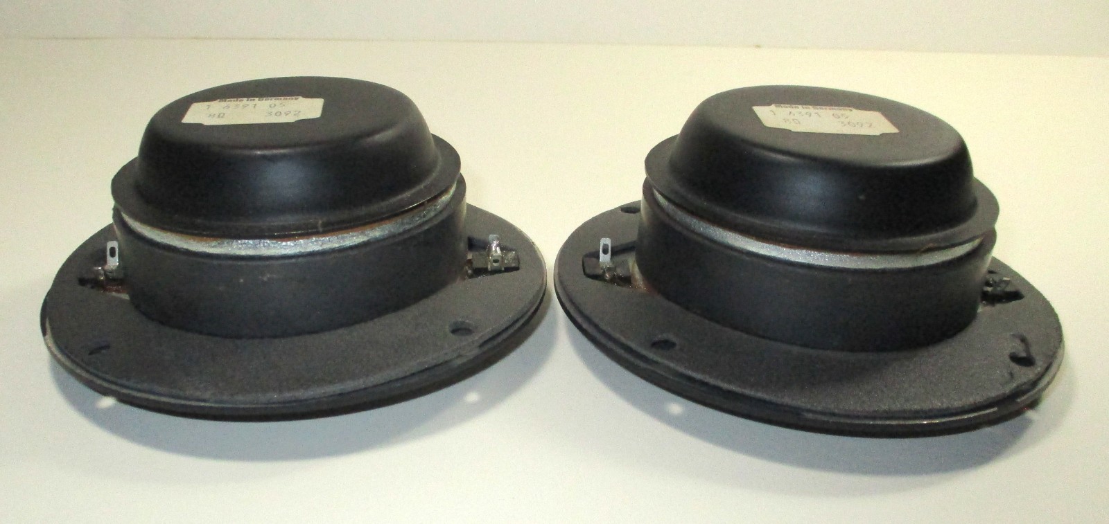 Unbranded 5" Round Dome Tweeter Speakers 8 Ohms NOS Germany Tested Pair