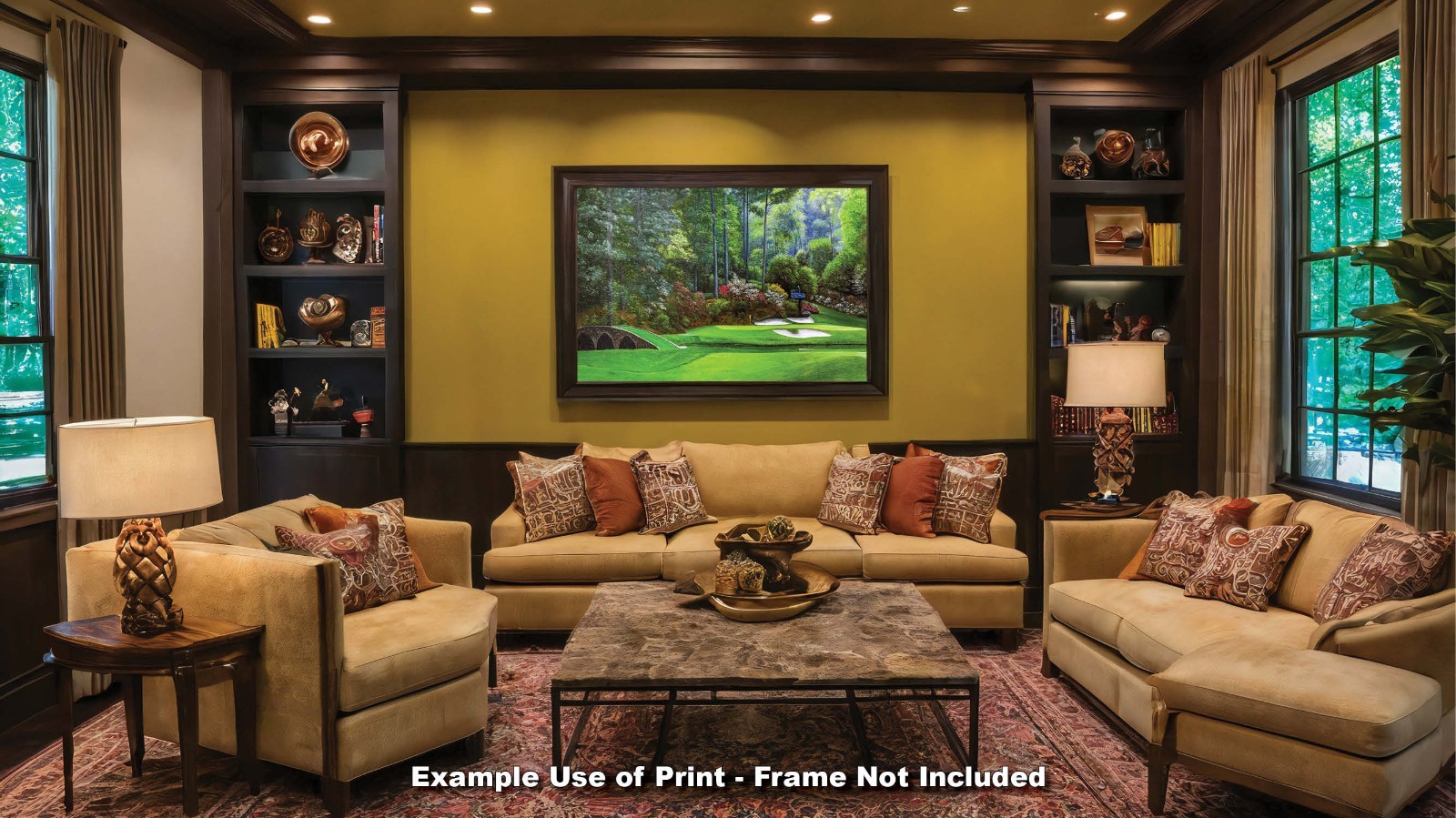 Augusta National Golf Hole 12 Golden Bell Masters Amen Corner PGA Art Print Ri4