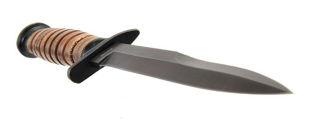 U.S. WWII M3 FIGHTING KNIFE & M6 LEATHER SCABBARD