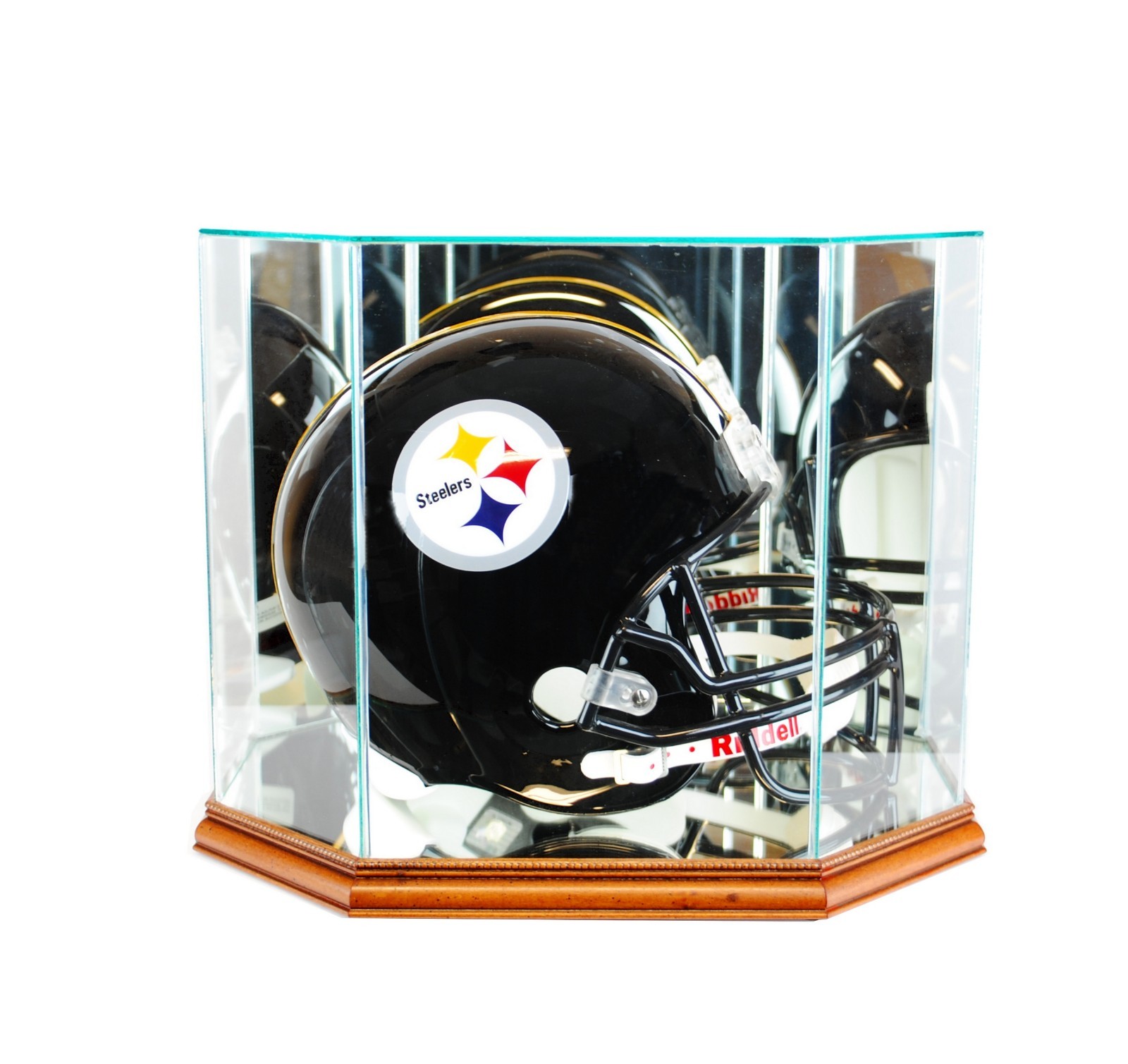 F/S Glass/Mirror Football Helmet Display Case New UV Free Shipping!!!