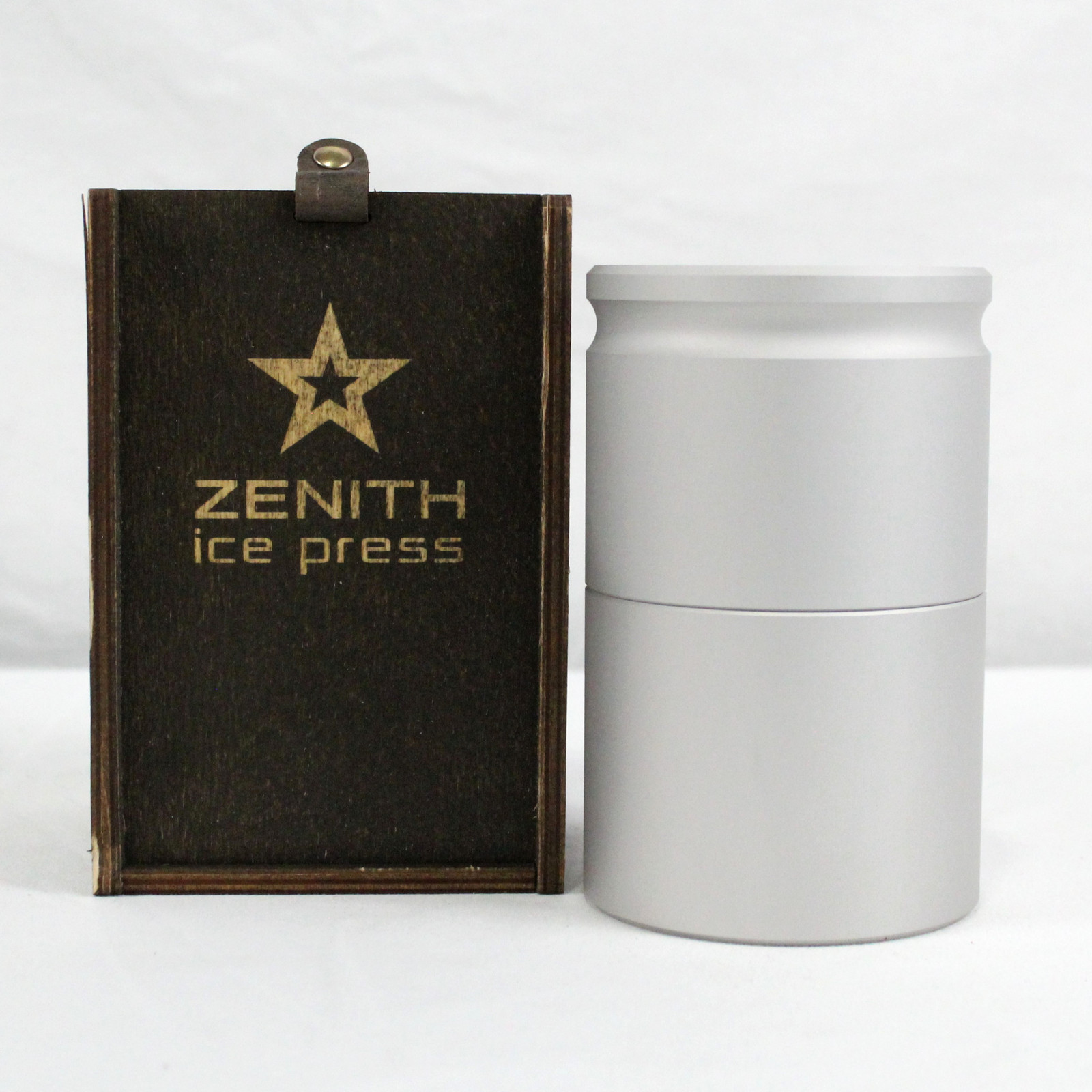 Zenith Aluminum Press Mold Whiskey 55mm Ice Ball Maker With Wooden Box Storage
