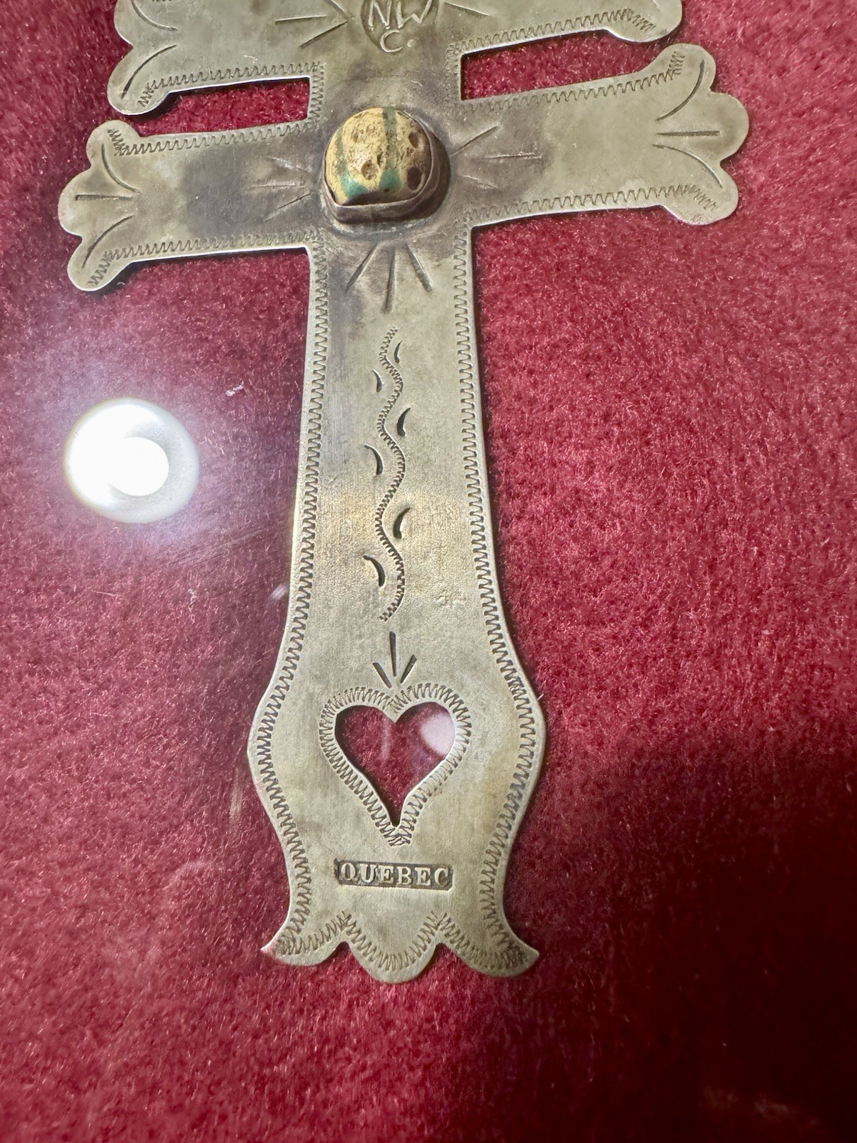 NWC Quebec Fur Trading Cross Maker Mark TP Rare