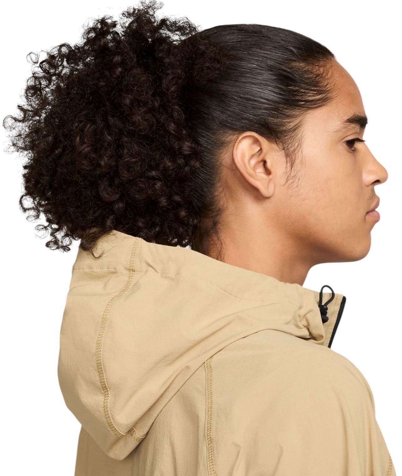 NEW Nike Men's Size XL Tech Windrunner Woven Jacket Hoodie Parachute Beige Black