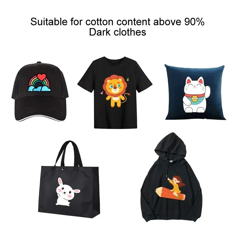 Inkjet Heat Transfer Paper for dark T-shirts and garments-8.5"x11.75" 50 Sheets