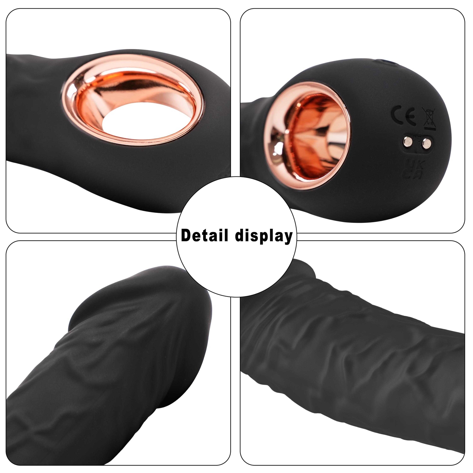 Realistic G Spot Vibrator Dildo Clit Massager Anal Stimulator Sex Toys for Women