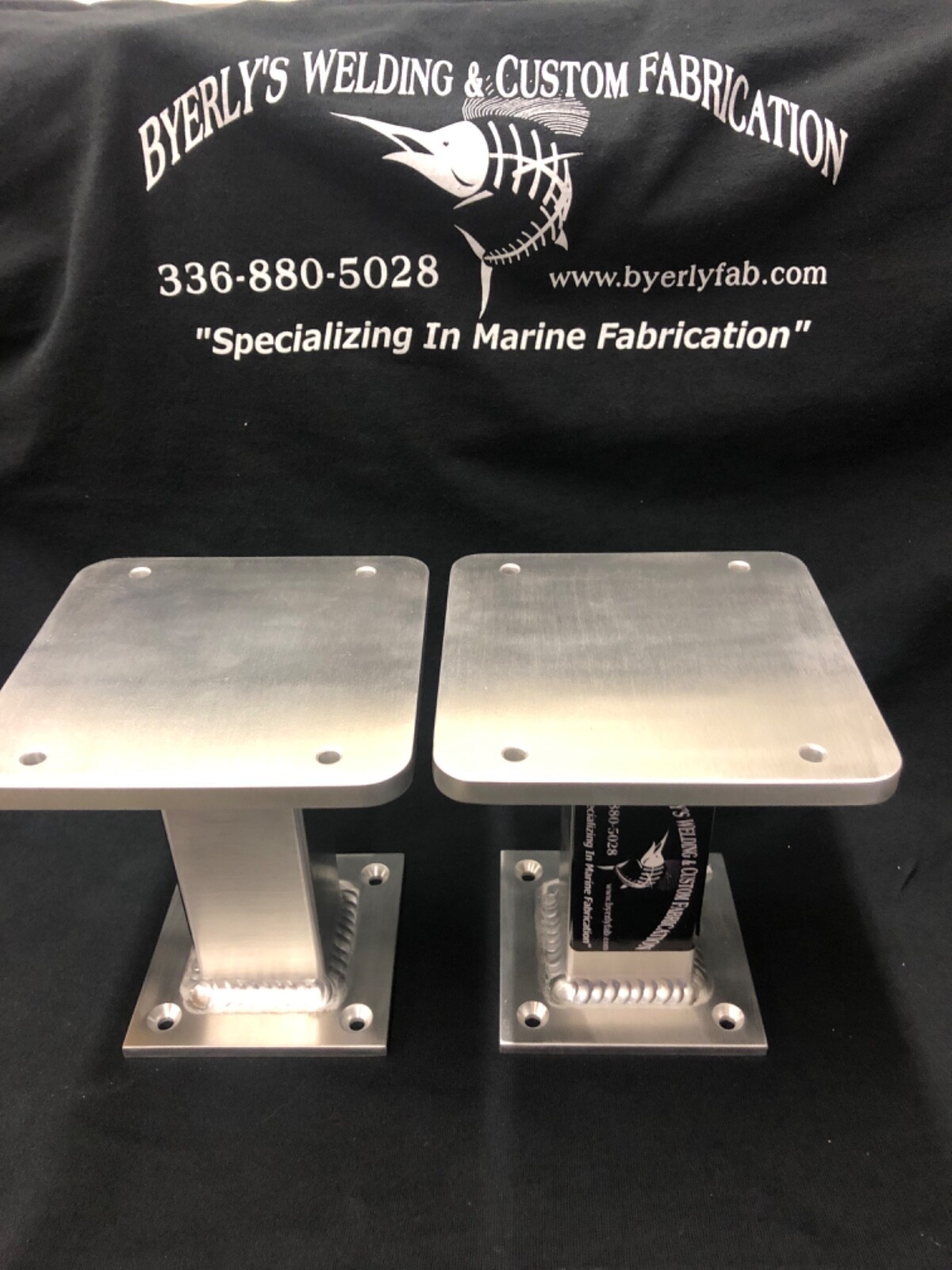 Two Scotty Downrigger Pedestals 6'' tall