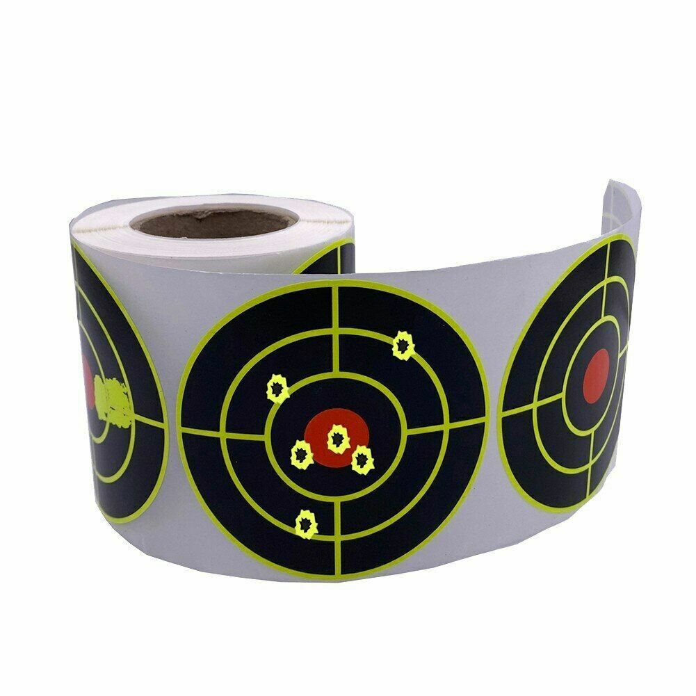 250Pcs Splatter Target Stickers Paper 3" Self Adhesive Reactive Targets Shooting