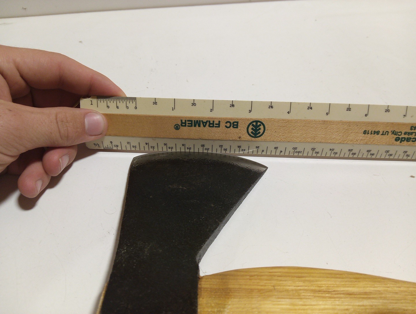 Marbles Knives 15" Camp Axe With 6'" Head and Hickory Wood Handle.