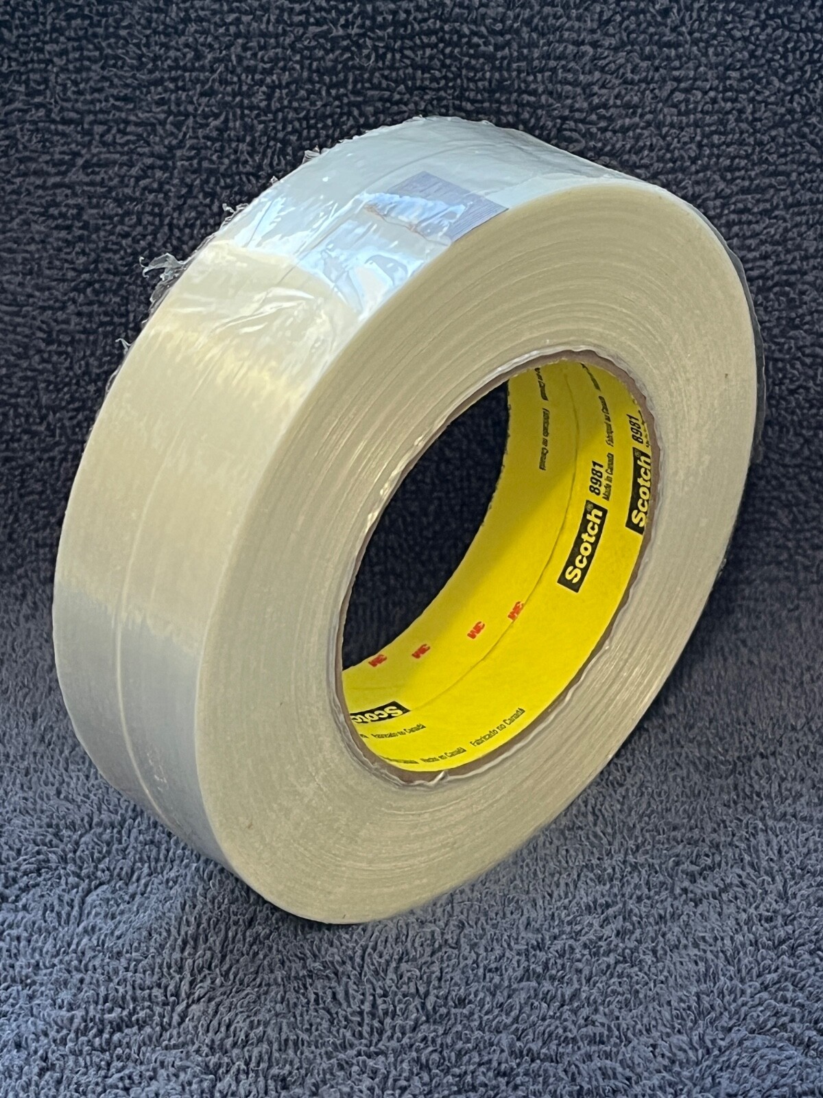 Scotch® Filament Tape 8981, Clear, 18 mm x 55 m, 6.6 mil LOT OF 2 ROLLS