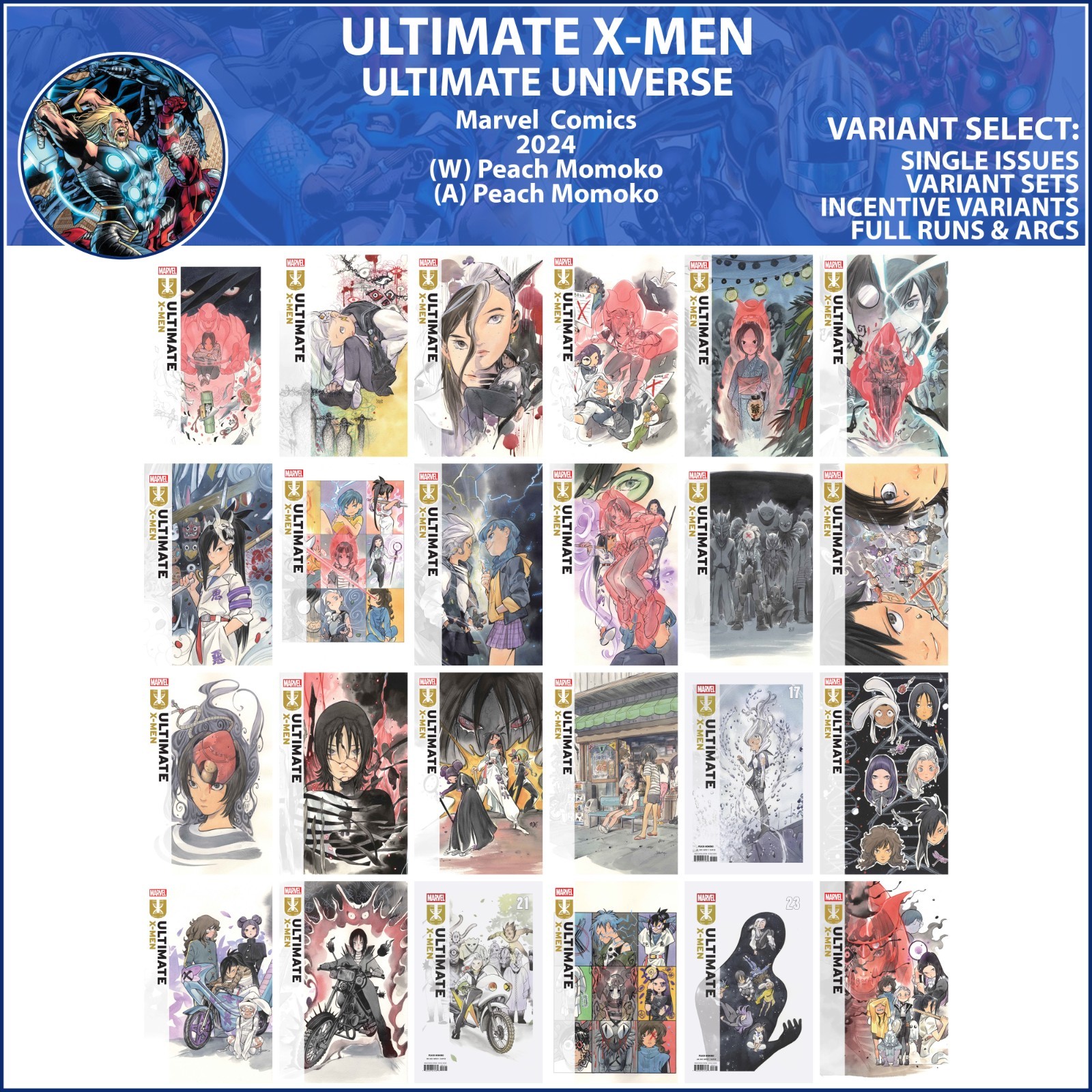 Ultimate X-Men (2024) #1-13 14 15 16 17 18 19 20 21 22 23 24 Marvel COVER SELECT