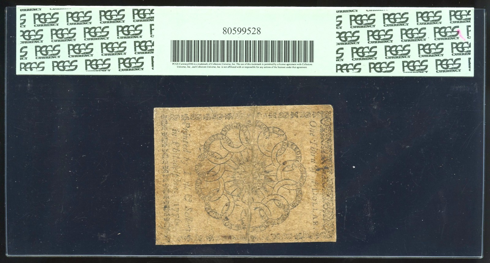 Continental $1/3 Fugio "Mind Your Business" February 17, 1776 CC-20 PCGS Fine 15